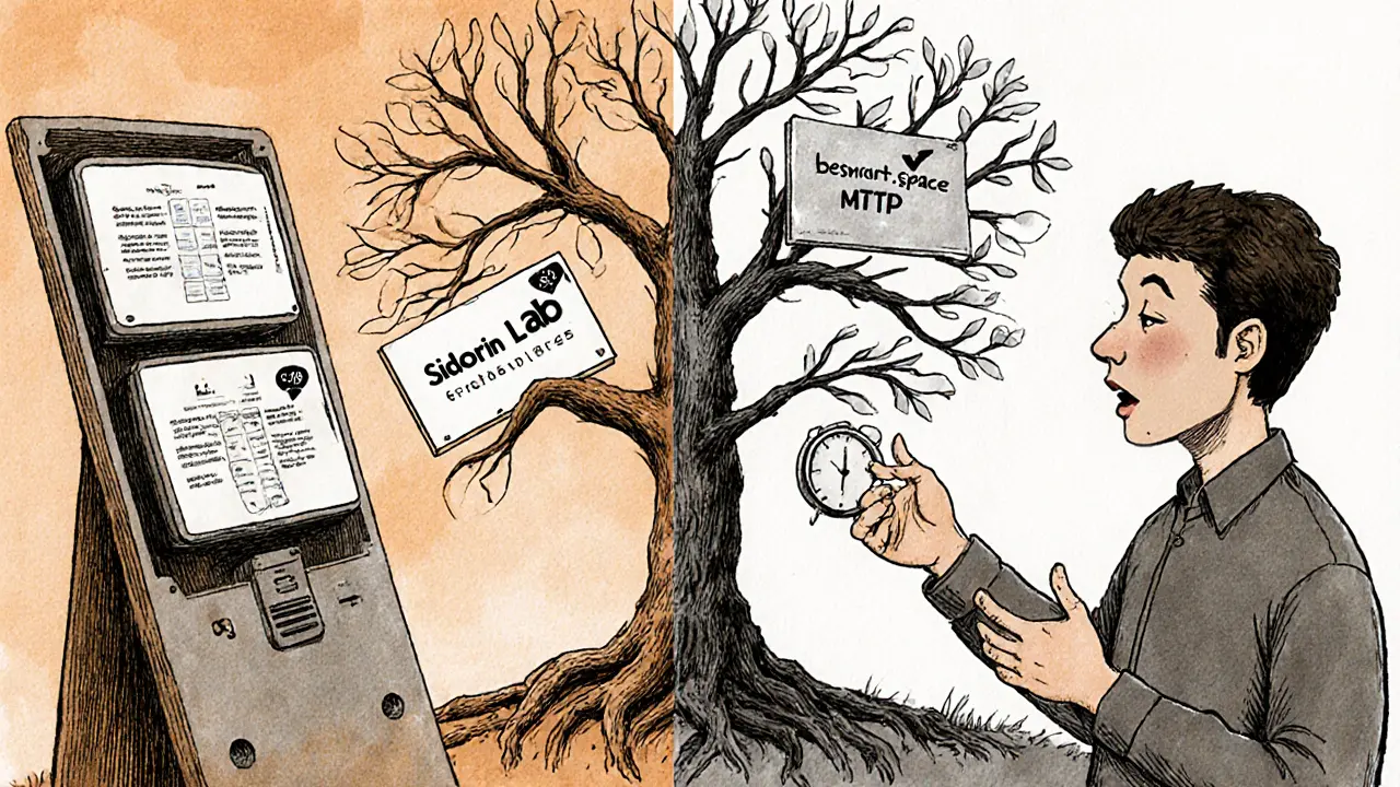 Два спикера: один как робот, другой — живой с историей; между ними растет дерево стандартов.