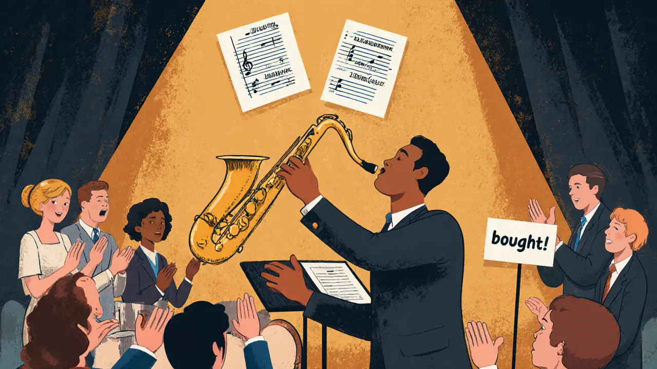 Джазовый ансамбль символизирует гибкий скрипт продаж с живыми клиентами.