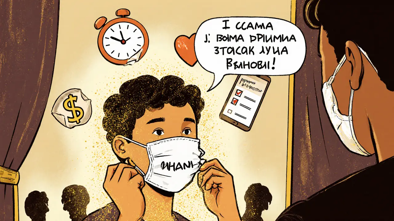 Человек снимает маску &#039;Шаблон&#039;, раскрывая свою настоящую личность под светом доверия.