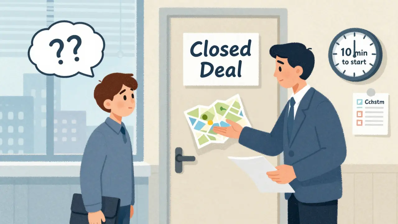 Продавец мягко ведет клиента к решению, помогая преодолеть сомнения.