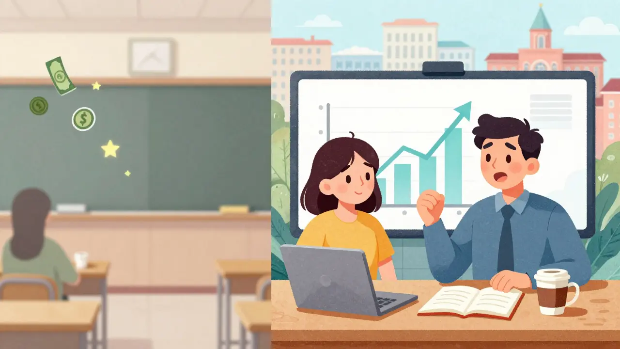 Сравнение скучной рекламы и живого видео-коллаба с реальным успехом студента.