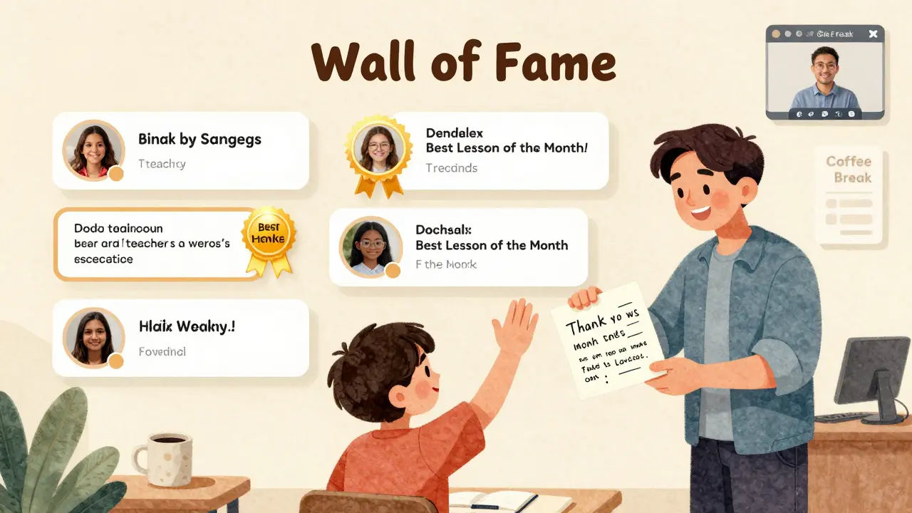 Виртуальная стена благодарностей от студентов, где учитель получает признание без денег.