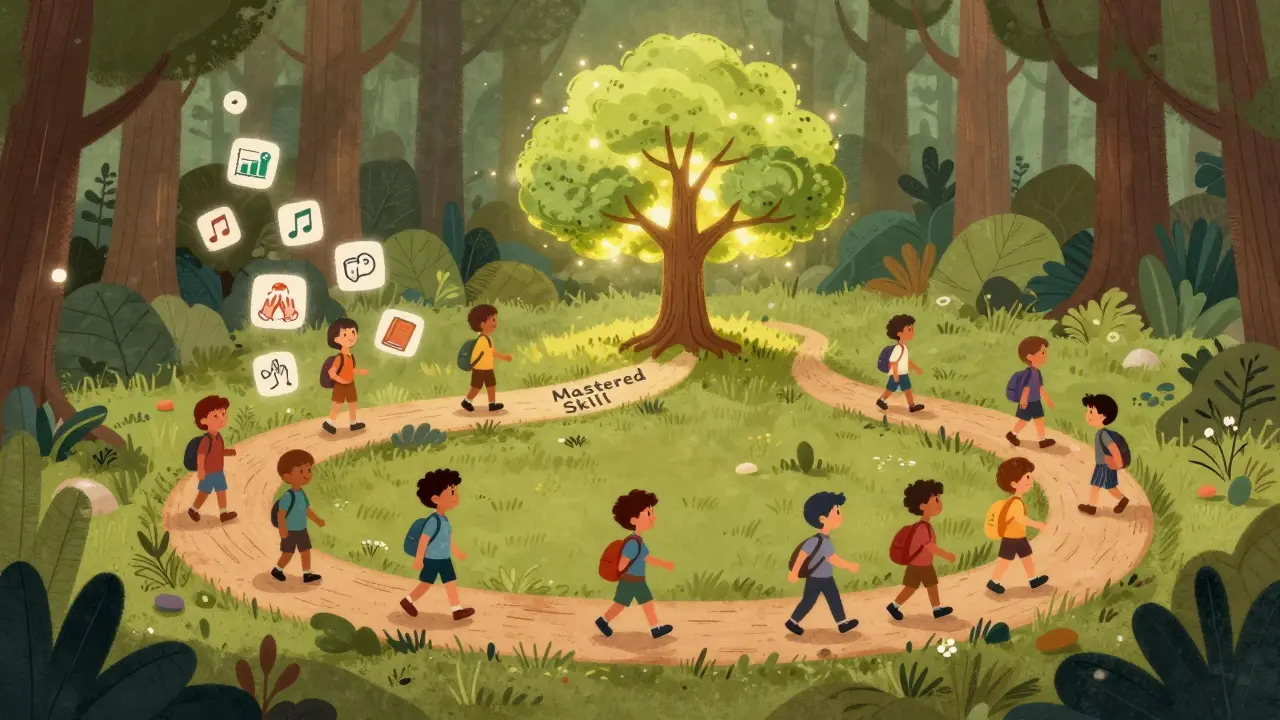 Четыре пути в лесу ведут к одному знанию, каждый — свой стиль обучения.