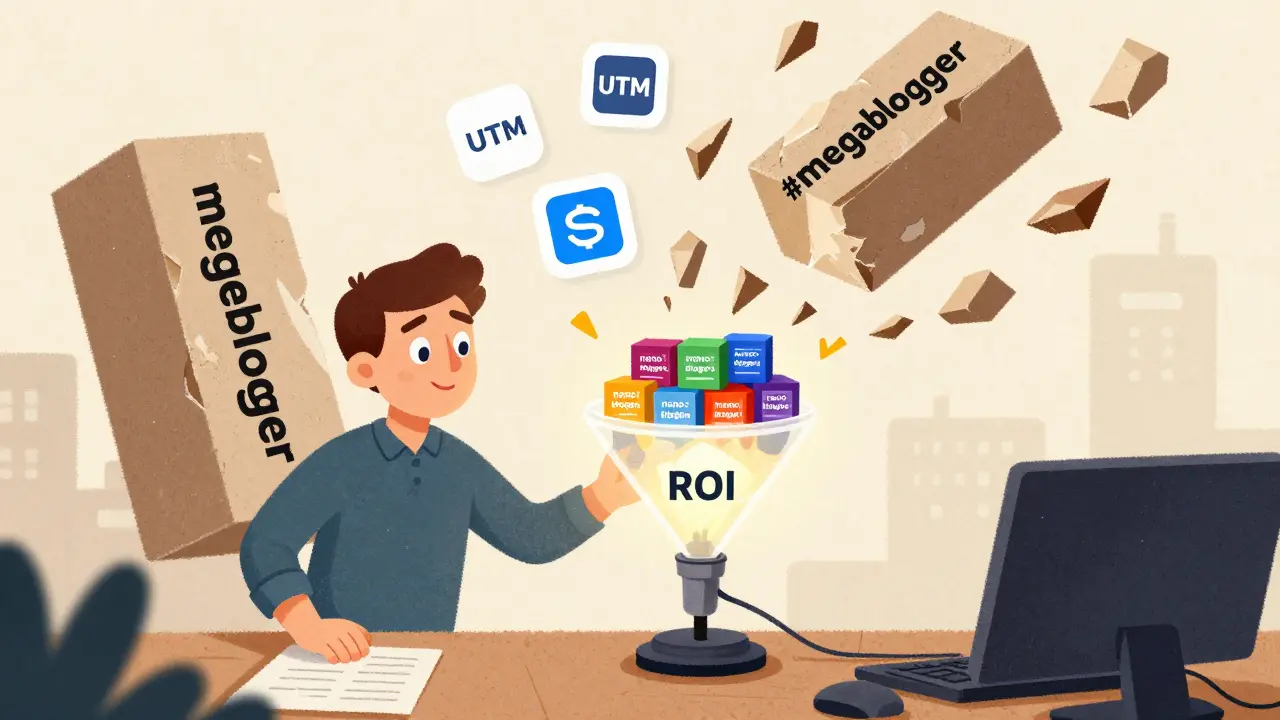 Десять маленьких блогеров ведут к росту продаж, а гигантский блогер с растущими трещинами падает.