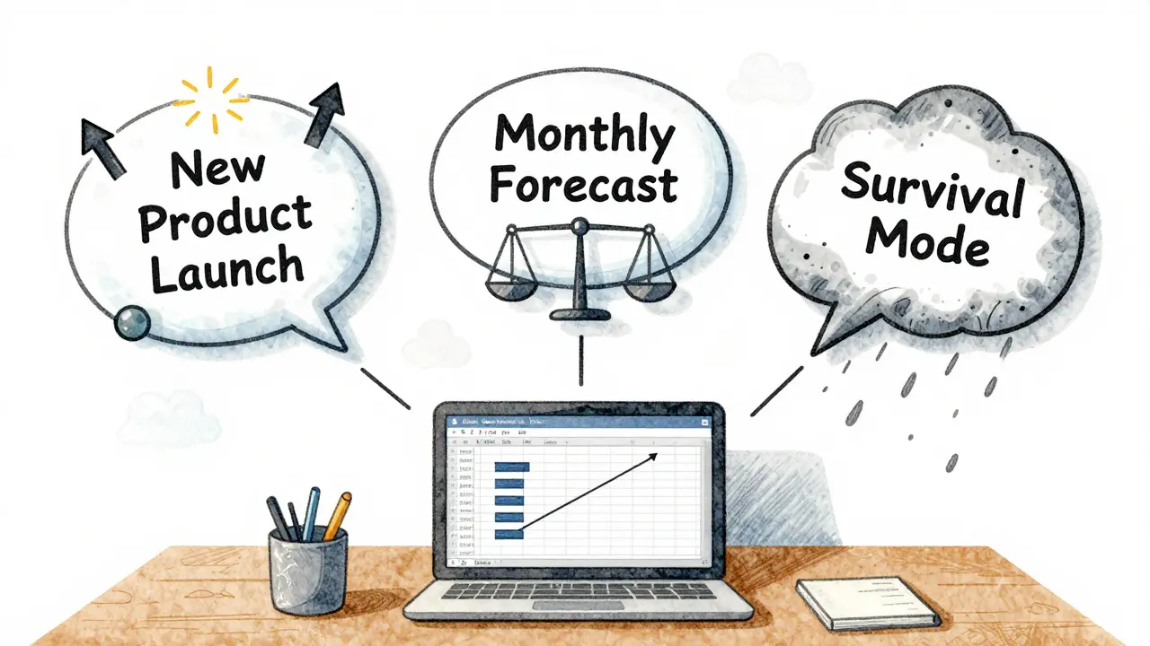 Три сценария прогноза: оптимистичный, реалистичный и пессимистичный в виде пузырей.
