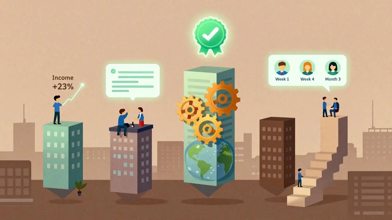 Цифровая экосистема роста с графиками, чатами и открывающимися уроками каждый месяц.