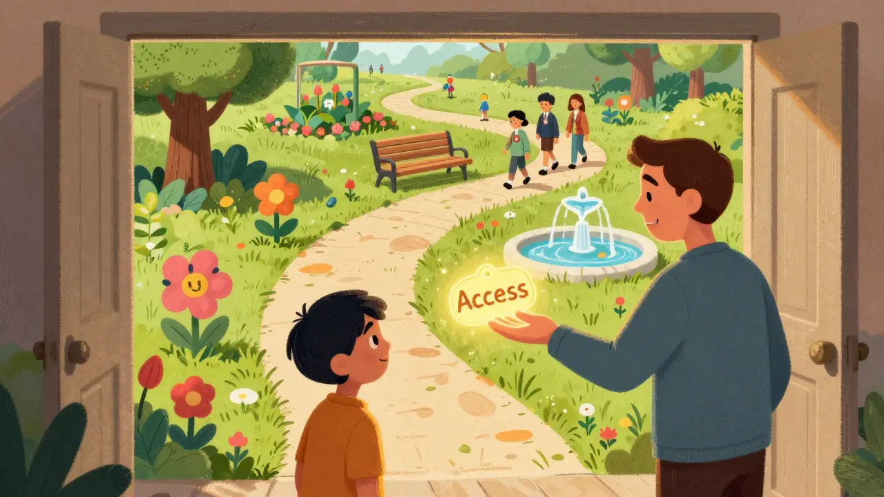 Ученик получает ключ к саду обучения с ежемесячными активностями и сообществом.