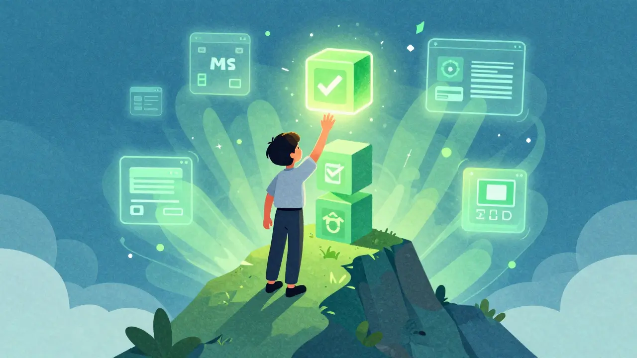 Ученик достигает вершины знаний по шагам