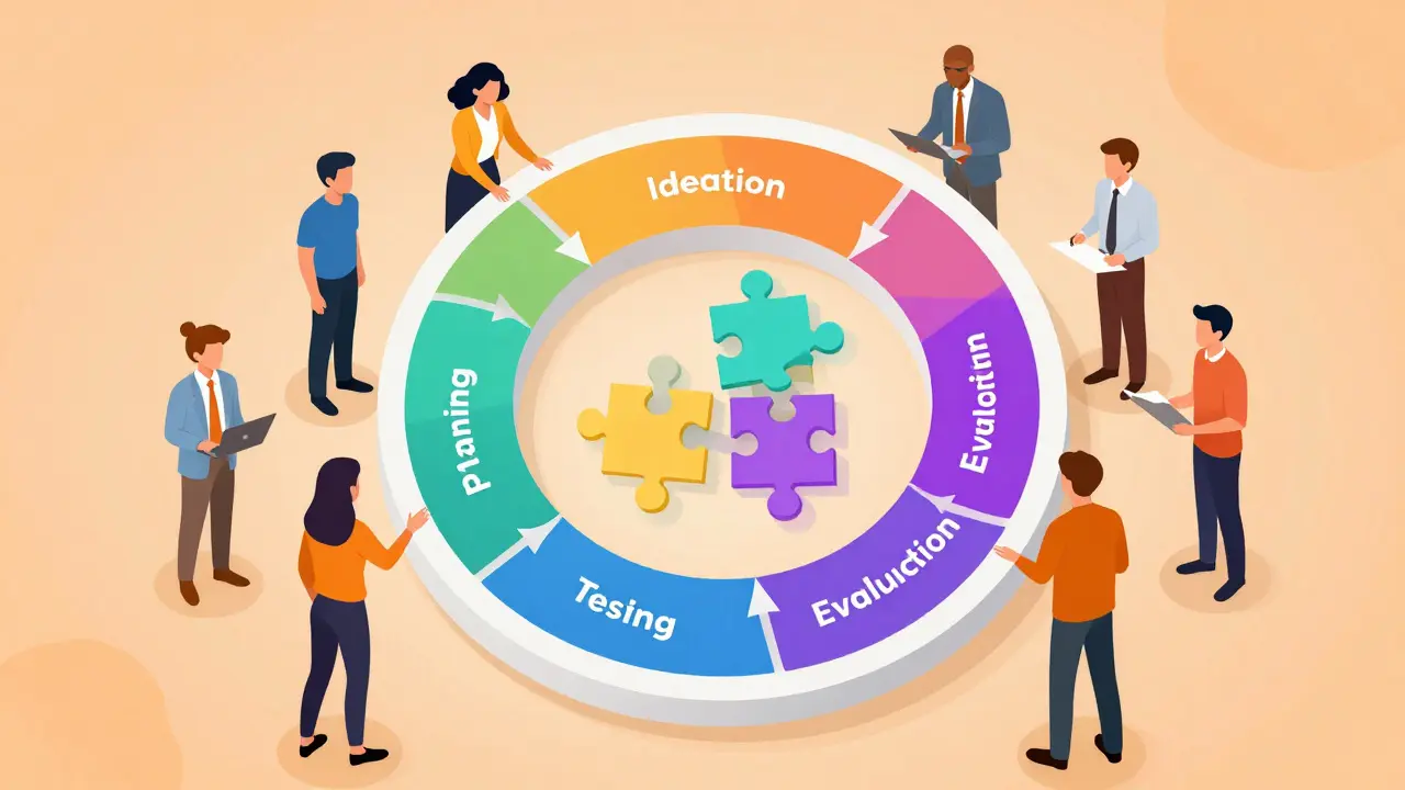 Команда специалистов работает над циклом улучшения курса вокруг голографического колеса