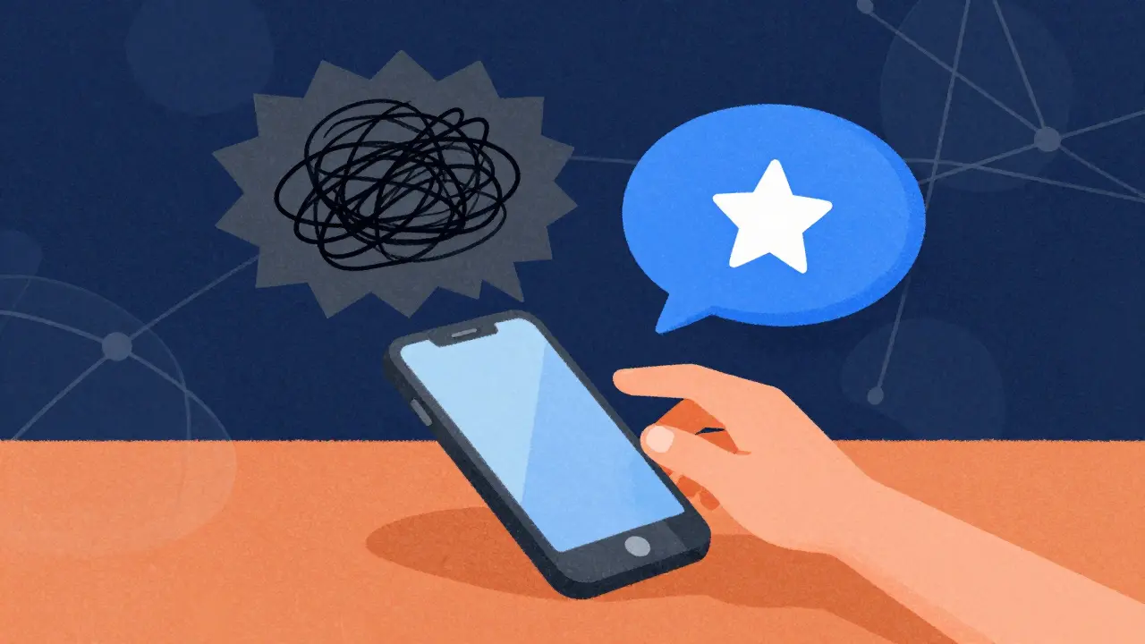 Пузыри сообщений из телефона показывающие разницу в тоне общения