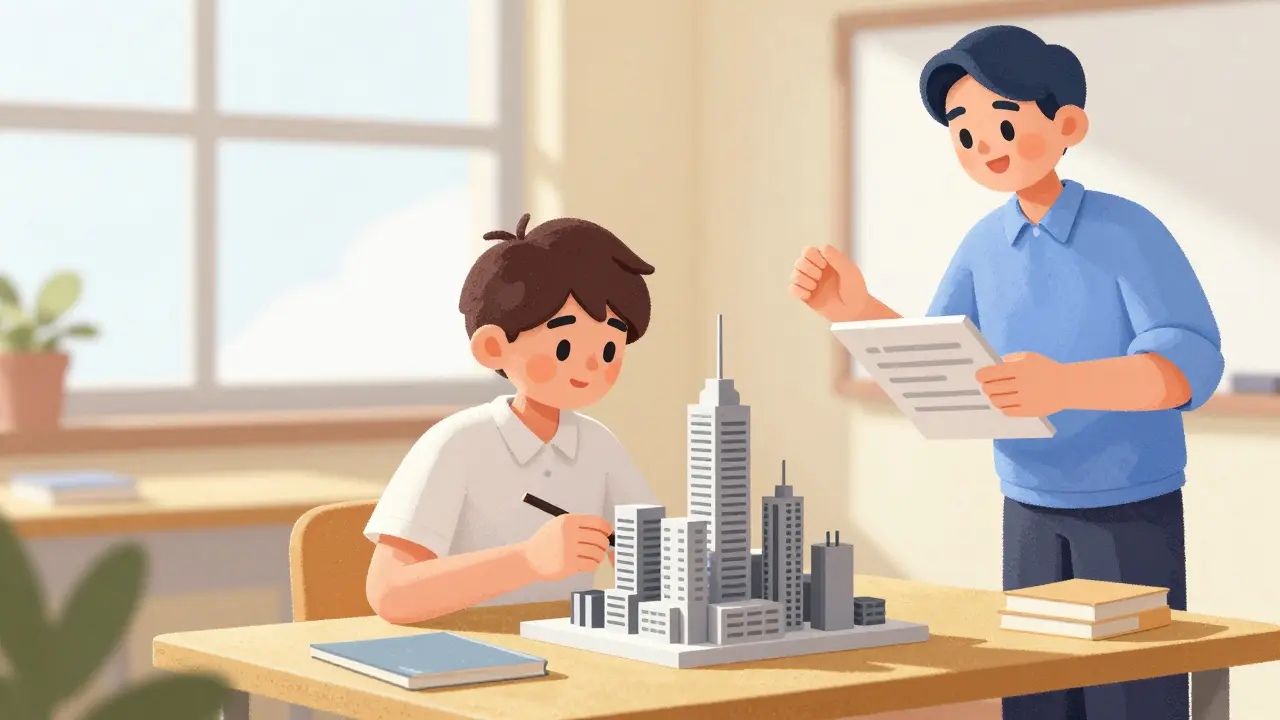 Студент создает реальный проект под руководством наставника