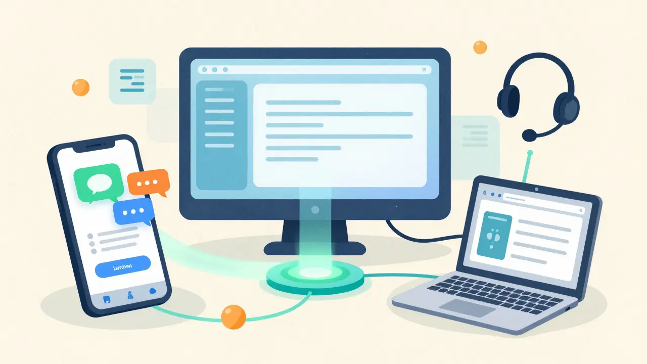 Визуализация интеграции каналов связи с единой CRM-системой